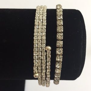 Vintage Jewelry - 2pcs Vintage Rhinestone Bling Bling Bracelets Vintage Jewelry - 2pcs Vintage Rhinestone Bling Bling Bracelets